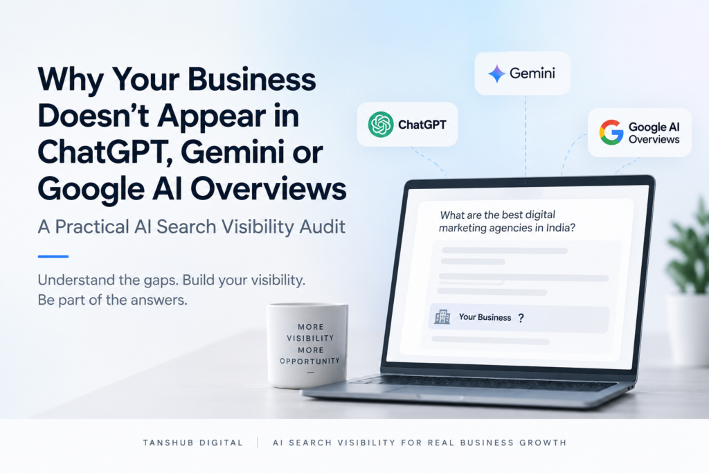 Why Your Business Doesn’t Appear in ChatGPT, Gemini or Google AI Overviews: A Practical AI Search Visibility Audit