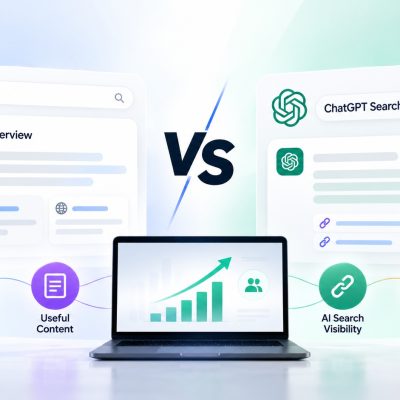 Google AI Overviews vs ChatGPT Search: understand how technical SEO, useful content and AI search optimization support online visibility.