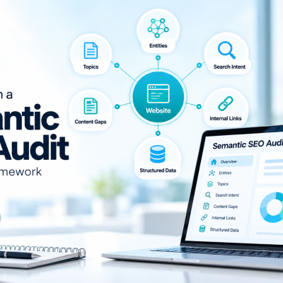 A practical framework for auditing entities, topical coverage, search intent, content gaps and internal linking.